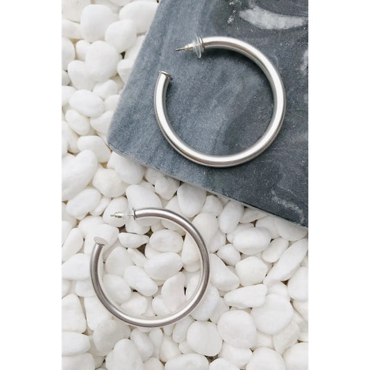 Upper Class Taste Hoops Silver Matte