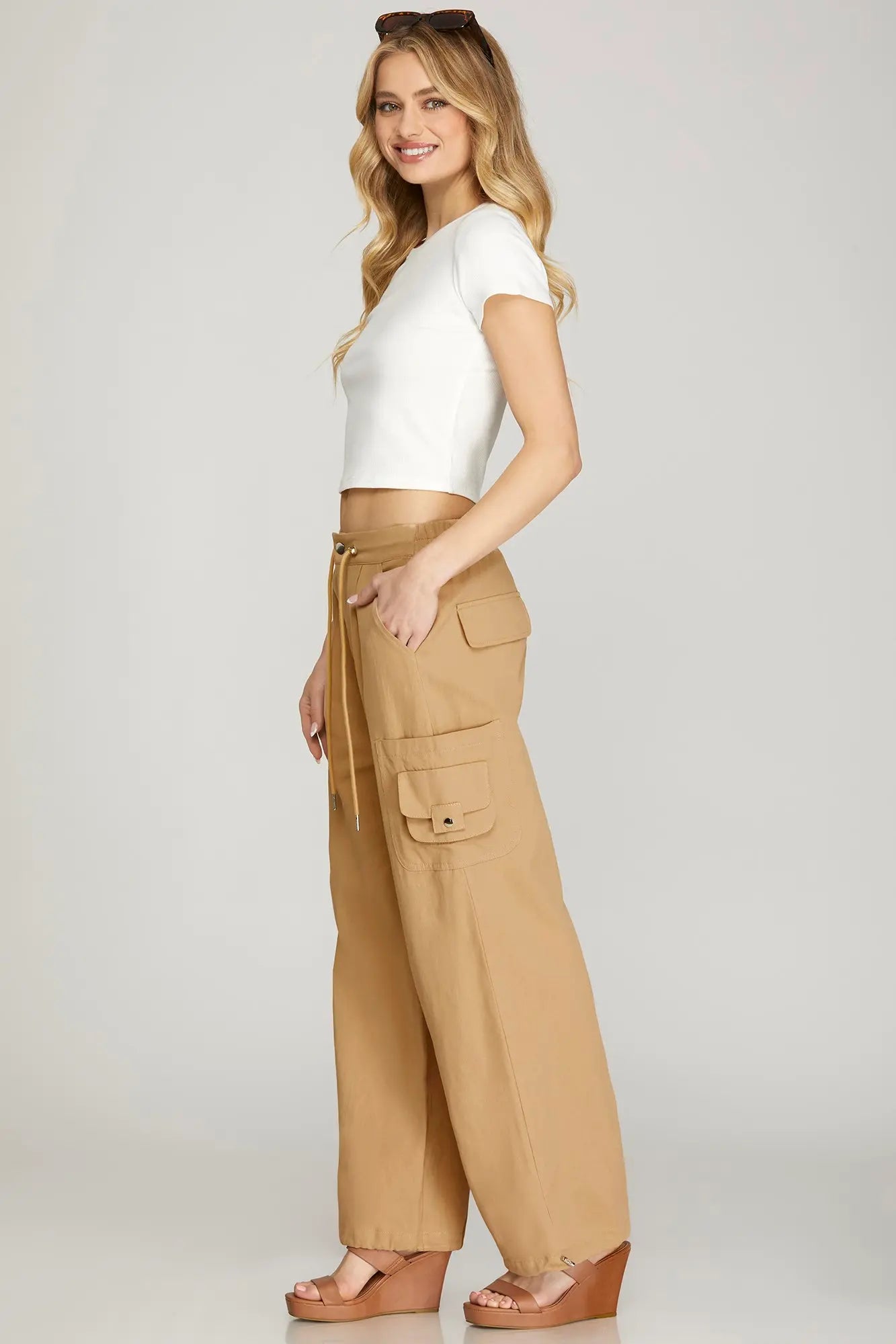 Taupe Cargo Pants