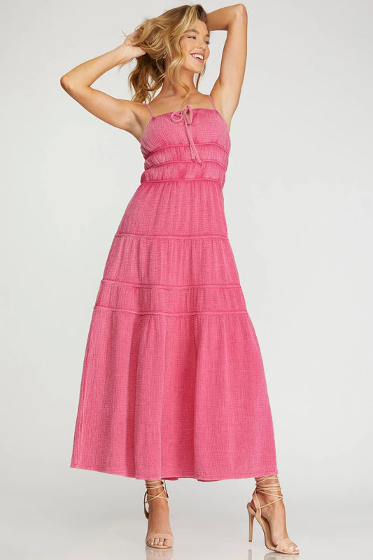 Pink Gauze Sundress