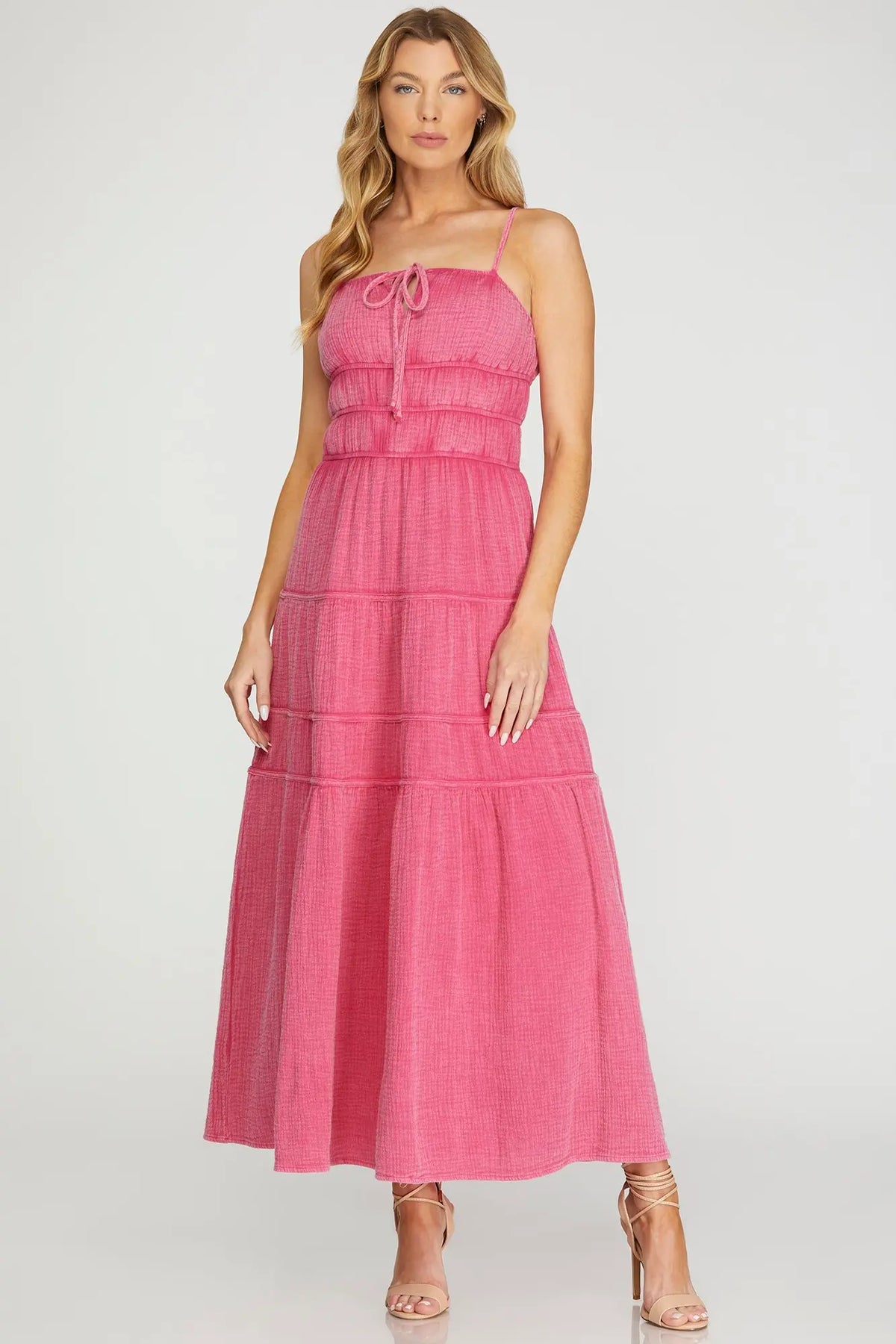 Pink Gauze Sundress