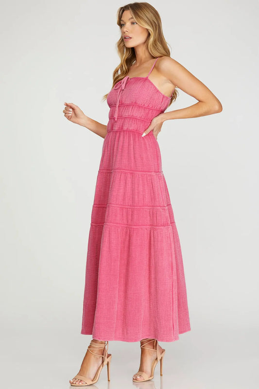 Pink Gauze Sundress