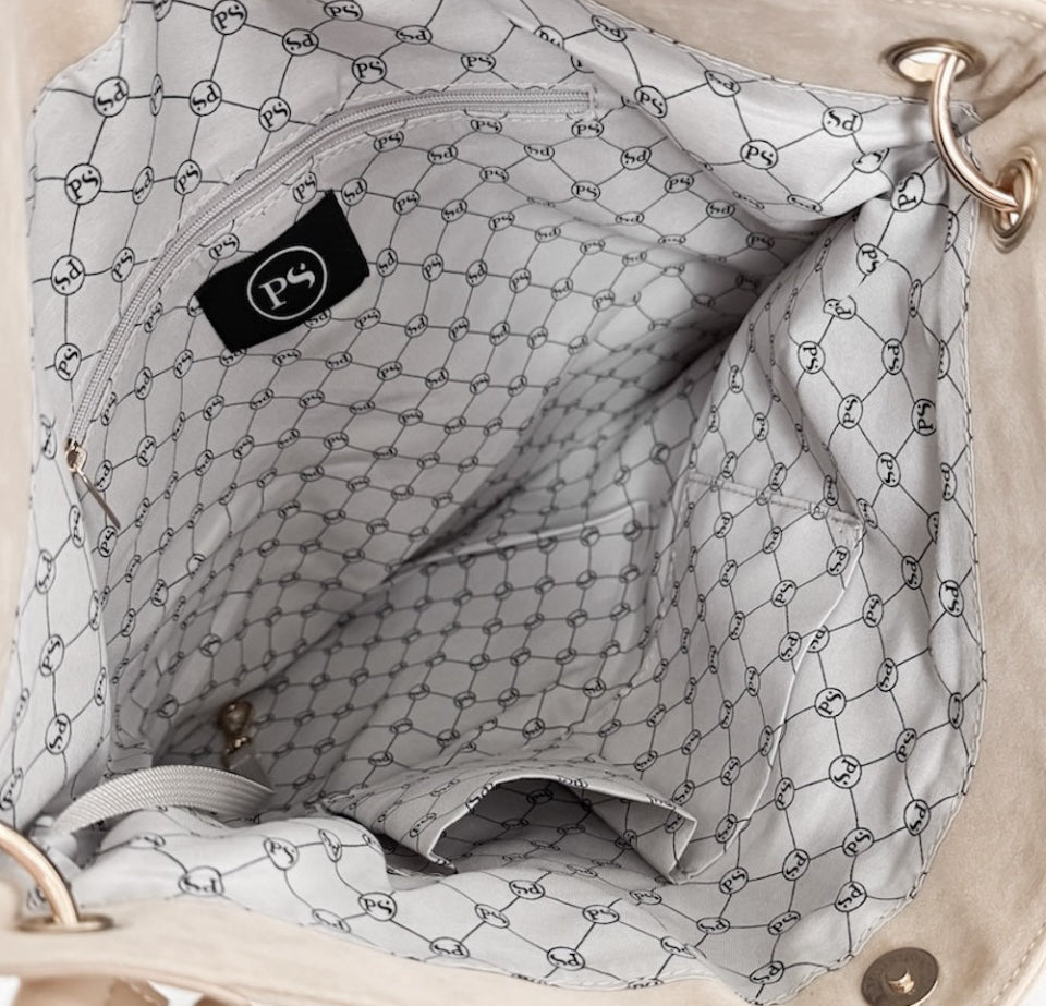 Rosalie Suede Hobo Oat