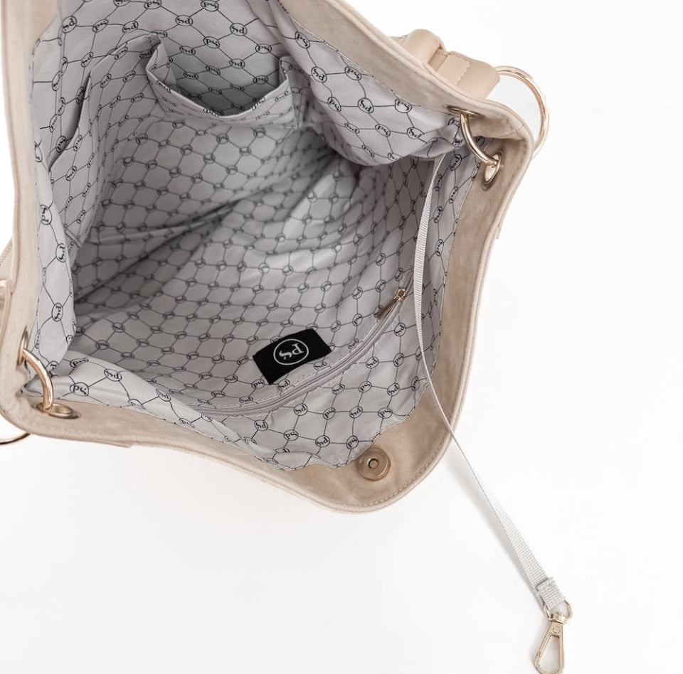 Rosalie Suede Hobo Oat