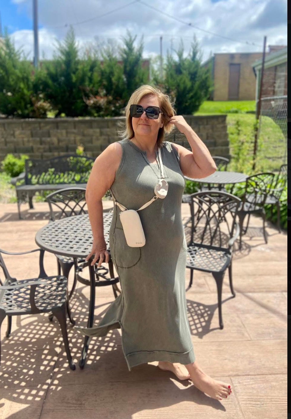 Nessa Nylon Crossbody Cream