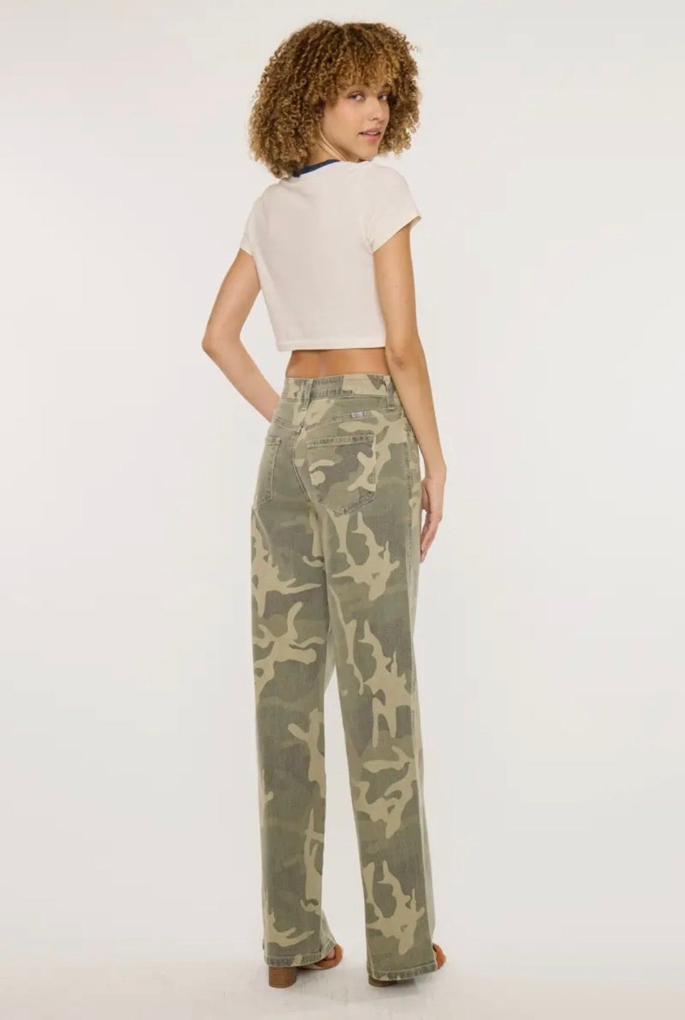 KC Camo Wide Leg Jeans