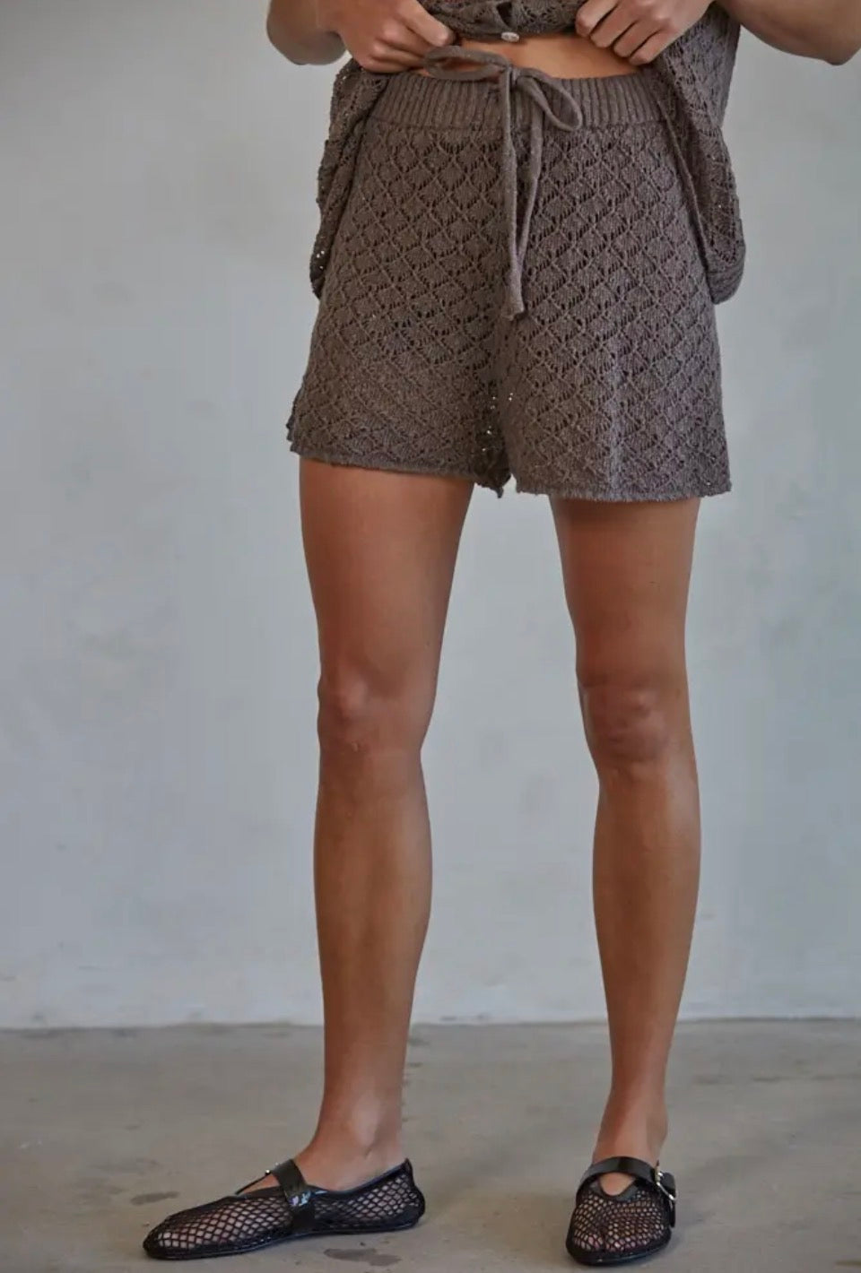 Chocolate Knit Shorts