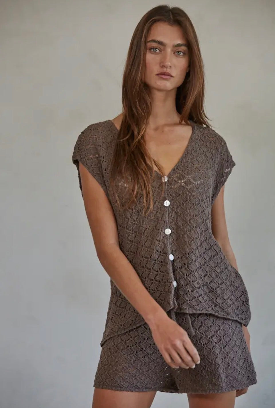 Chocolate Knit Shorts