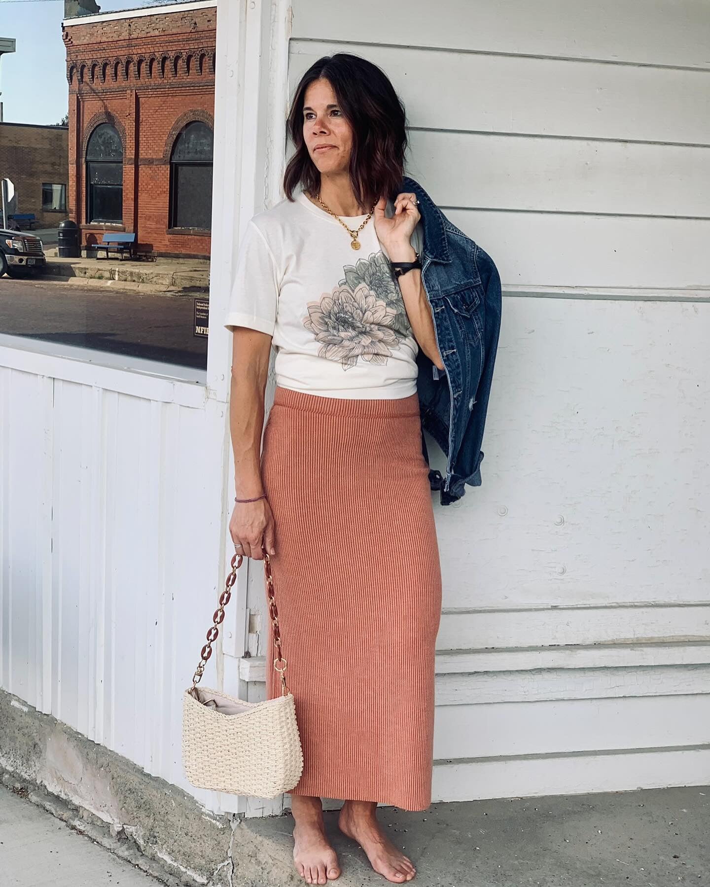 Grunge Fall Floral Graphic Tshirt