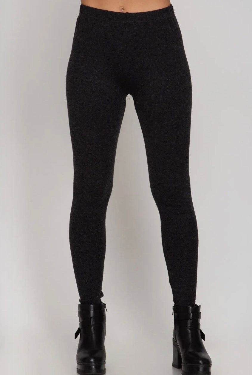 Charcoal Brushed Leggings