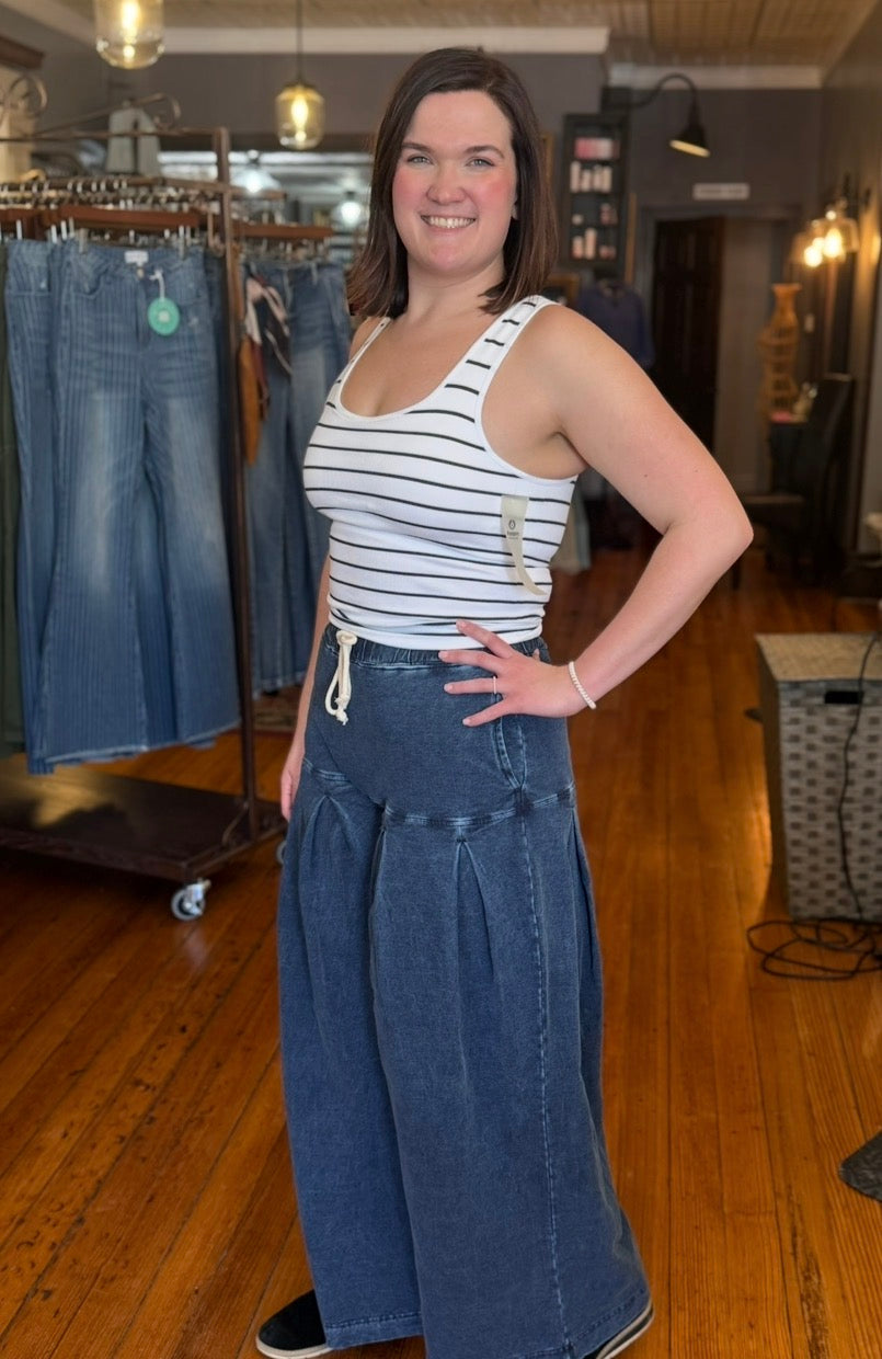 Striped Ribbed Brami Tank