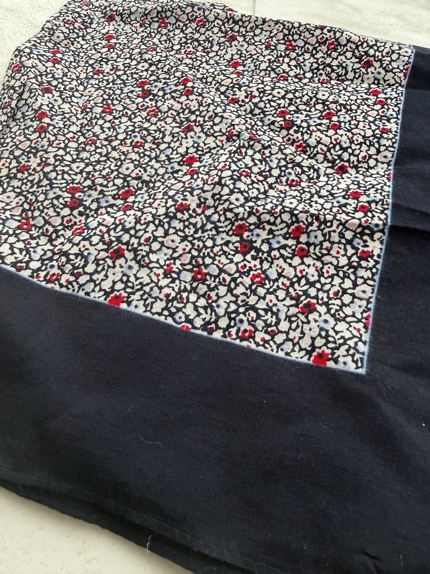Floral Navy Bandana