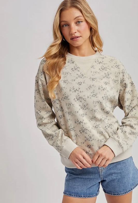 Vintage Ditsy Floral Sweatshirt