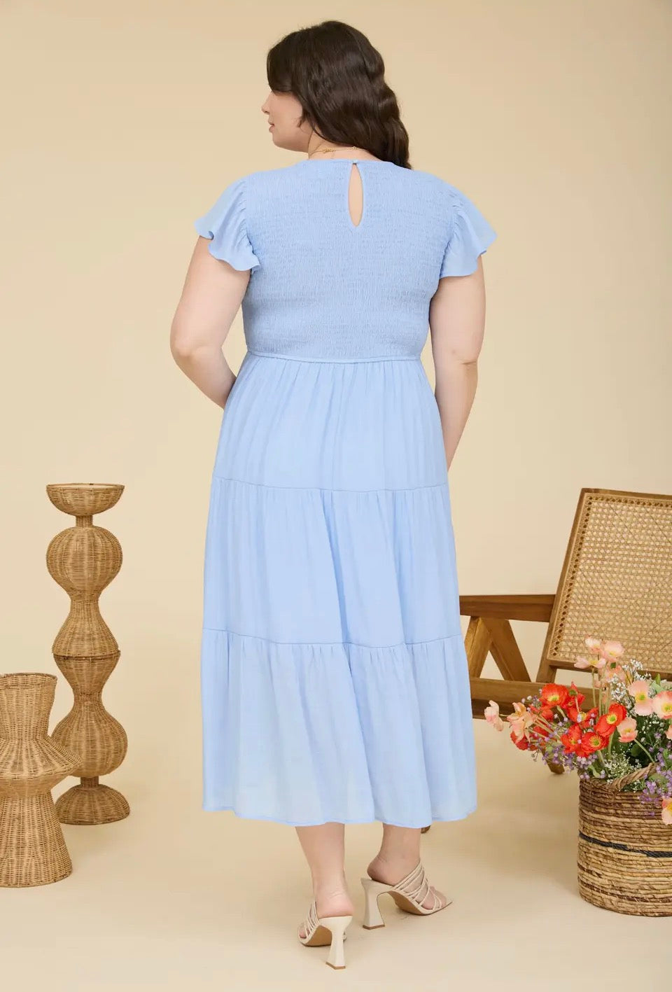 Curvy Skye Midi Dress