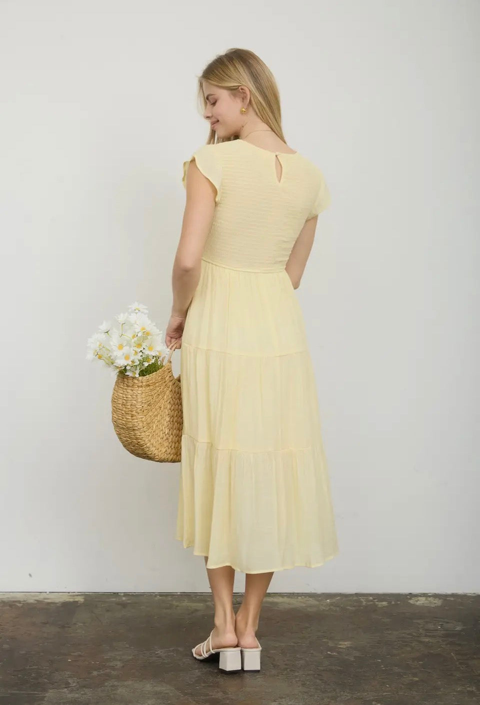 Sonnie Smocked Midi Dress