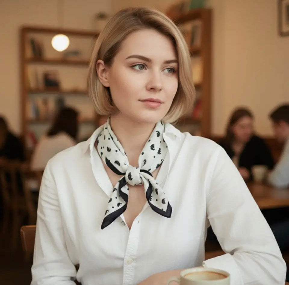 Ivory Paisey Scarf
