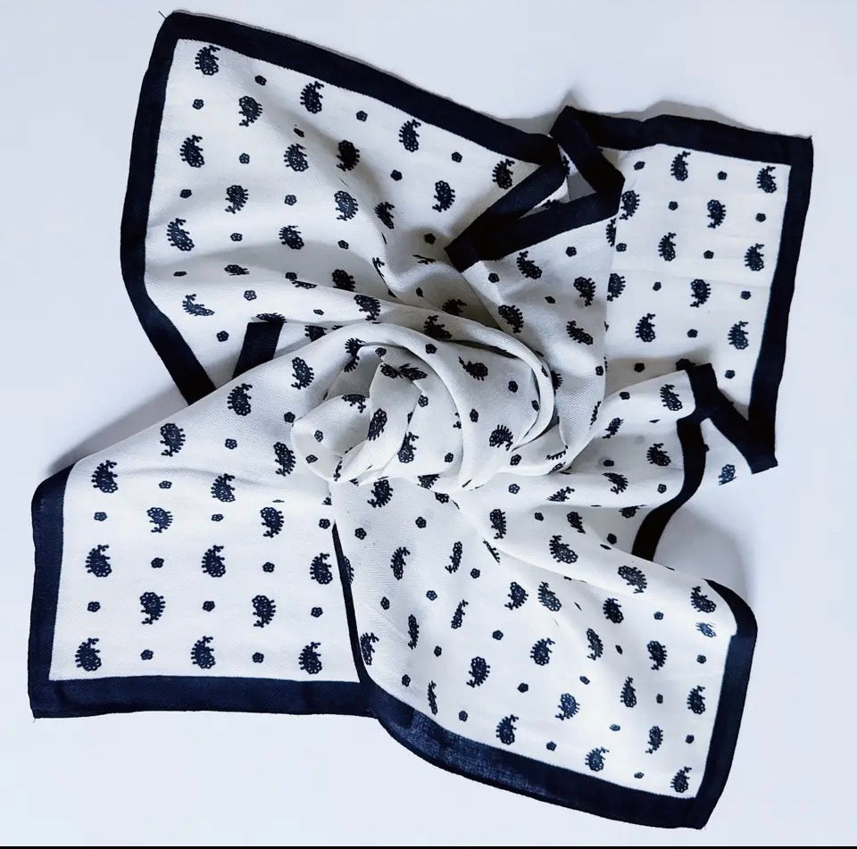 Ivory Paisey Scarf