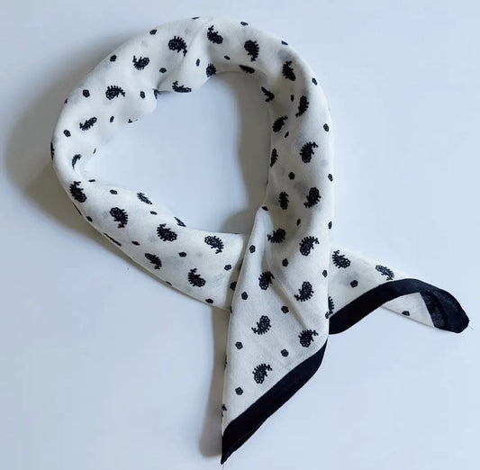 Ivory Paisey Scarf
