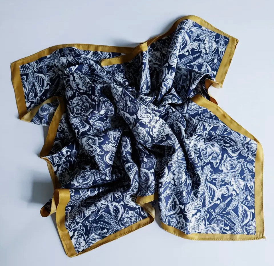 Rockin Rose Silky Scarf