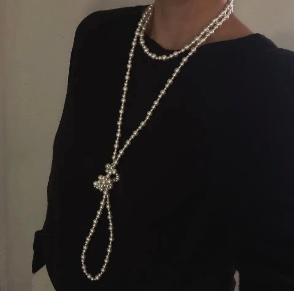 Endless Poise Pearl Necklace