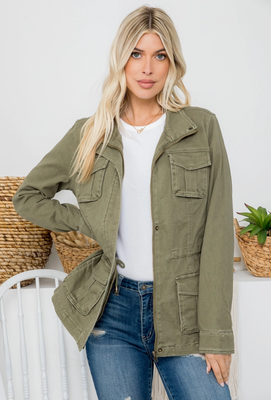 Olive Anorak Jacket