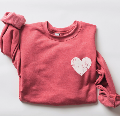 Heather Pocket Heart