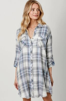 Plaid Shirt Dress