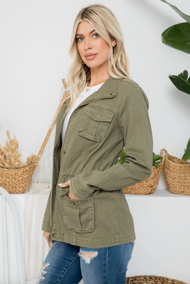 Olive Anorak Jacket