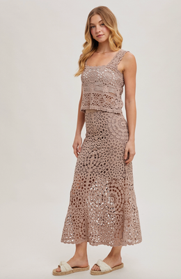 Mushroom Crochet Skirt