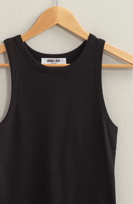 Ribbed Round Neck Tank