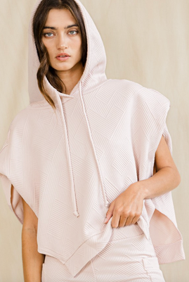 Blushing Sleeveless Hoodie