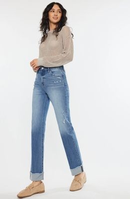 KanCan Straight Cuffed Highrise