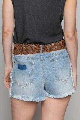 Wood Ring Woven Belt