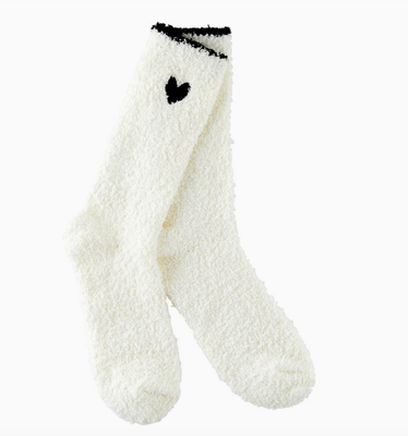 Cozy Socks Black Heart