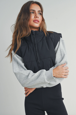 Crop Puffer Vest