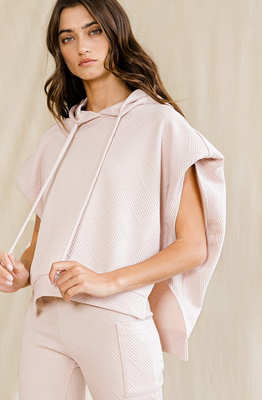 Blushing Sleeveless Hoodie