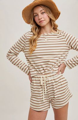 Latte Stripe Shorts