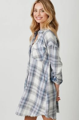 Plaid Shirt Dress