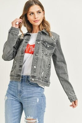 Grey Vintage Washed Jacket