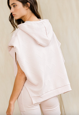 Blushing Sleeveless Hoodie