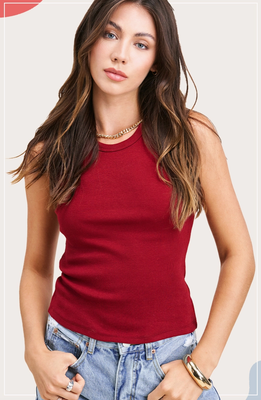 Stretchy Ribbed Tank
