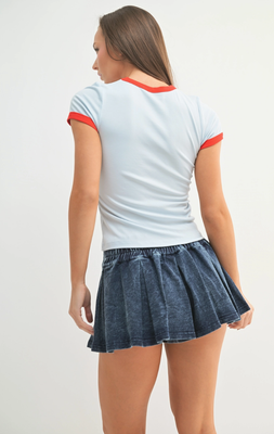 Contrast Trim Baby Tee