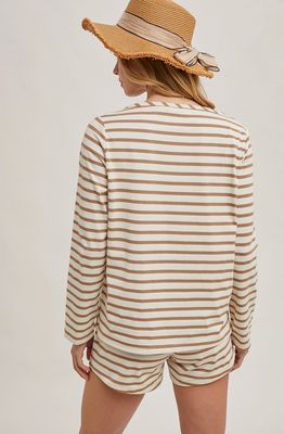 Latte Stripe Pullover