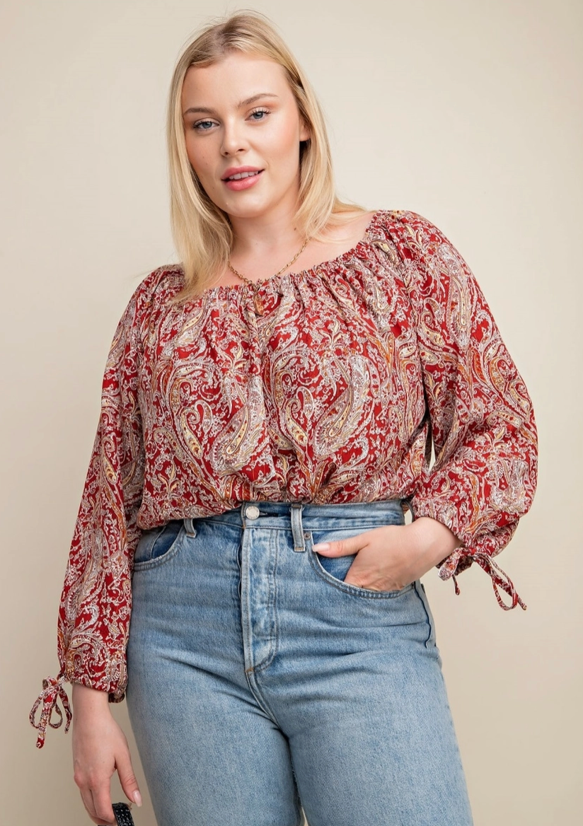 Curvy Scarlet Bodysuit