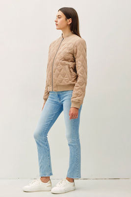 Diamond Quilted Bomber