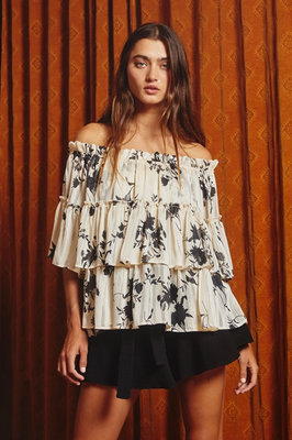 Flora Tiered Top