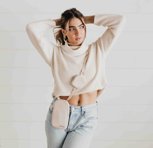 Nessa Nylon Crossbody Cream