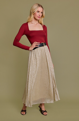 Brick Square Neck Bodysuit