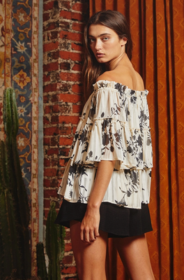 Flora Tiered Top