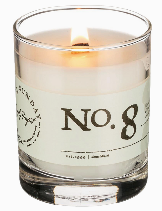 No. 8 Candle Hand Poured Woodwick