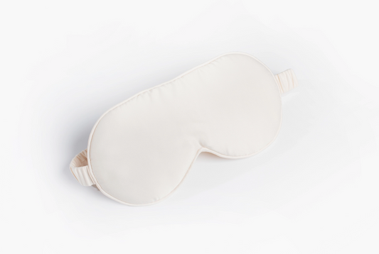Ivory Satin Sleep Mask